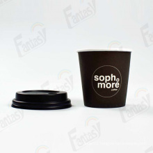 12oz Custom Single Wall Paper Cups with Lids